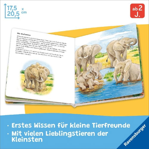 Buchcover und Innenansicht für das Buch: Entdecke die Tiere der Welt