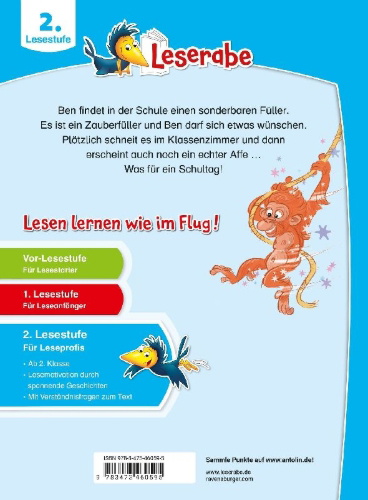 Buchcover und Innenansicht für das Buch: Der Zauberfüller - Leserabe ab 2. Klasse - Erstlesebuch für Kinder ab 7 Jahren