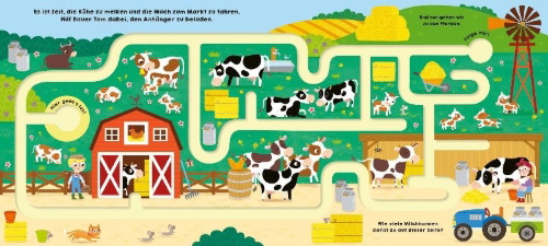 Buchcover und Innenansicht für das Buch: Follow me: Farm