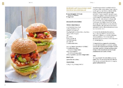 Buchcover und Innenansicht für das Buch: Grillen von A - Z
