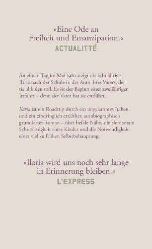 Buchcover und Innenansicht für das Buch: Ilaria ou la conquête de la désobéissance