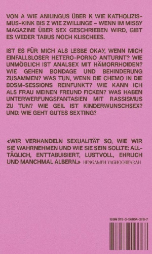 Buchcover und Innenansicht für das Buch: Fickt euch!