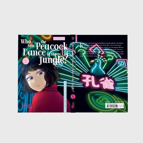 Buchcover und Innenansicht für das Buch: Kujaku no Dance, Dare ga Mita?