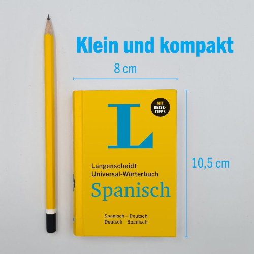 Buchcover und Innenansicht für das Buch: Langenscheidt Universal-Wörterbuch Spanisch