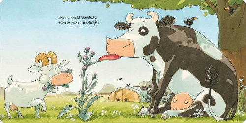 Buchcover und Innenansicht für das Buch: Was schmeckt dir, Lieselotte?