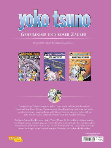 Buchcover und Innenansicht für das Buch: Yoko Tsuno Sammelband 09. Geheimnisse und böser Zauber