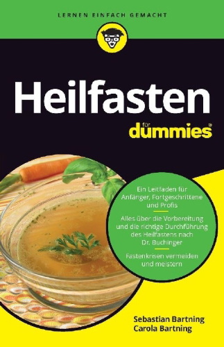 Buchcover und Innenansicht für das Buch: Heilfasten für Dummies