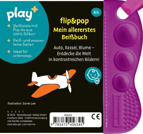 Buchcover und Innenansicht für das Buch: Play+ flip&pop Erste Bilder - ab 6 Monate