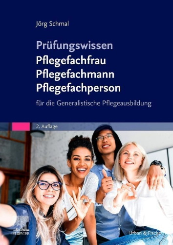 Buchcover und Innenansicht für das Buch: Prüfungswissen Pflegefachfrau Pflegefachmann Pflegefachperson