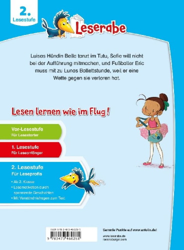 Buchcover und Innenansicht für das Buch: Leserabe - 2. Lesestufe: Ballettgeschichten
