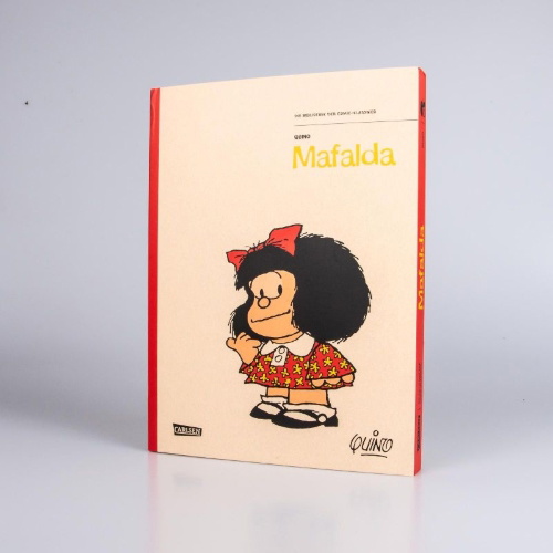 Buchcover und Innenansicht für das Buch: Die Bibliothek der Comic-Klassiker: Mafalda