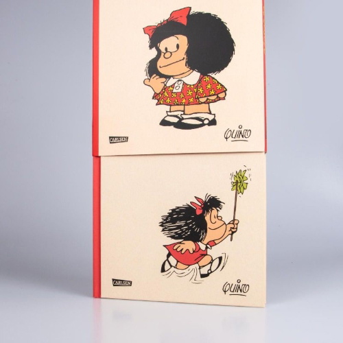 Buchcover und Innenansicht für das Buch: Die Bibliothek der Comic-Klassiker: Mafalda