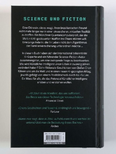 Buchcover und Innenansicht für das Buch: AI 2041. Ten Visions for our Future