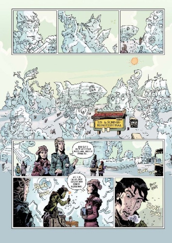 Buchcover und Innenansicht für das Buch: Cixin Liu: Meer der Träume (Graphic Novel)