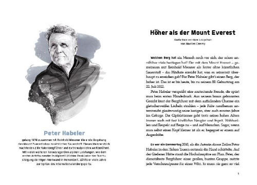 Buchcover und Innenansicht für das Buch: Mein nächster Berg
