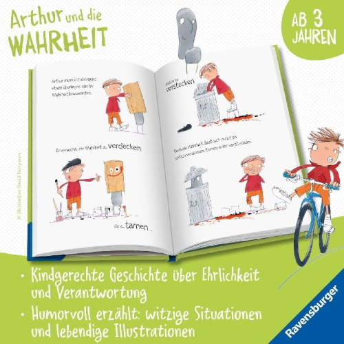 Buchcover und Innenansicht für das Buch: The Truth according to Arthur