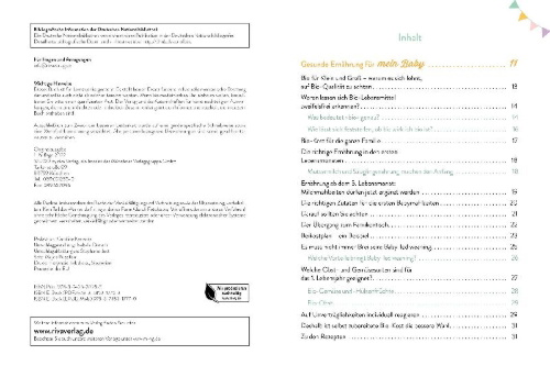 Buchcover und Innenansicht für das Buch: Bio für mein Baby
