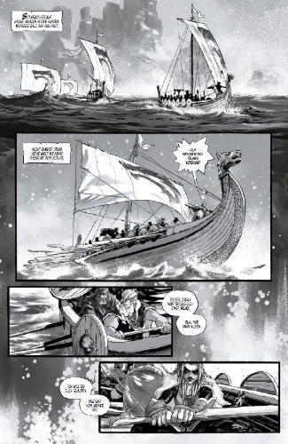 Buchcover und Innenansicht für das Buch: Dark Knights of Steel: Allwinter #1-#5