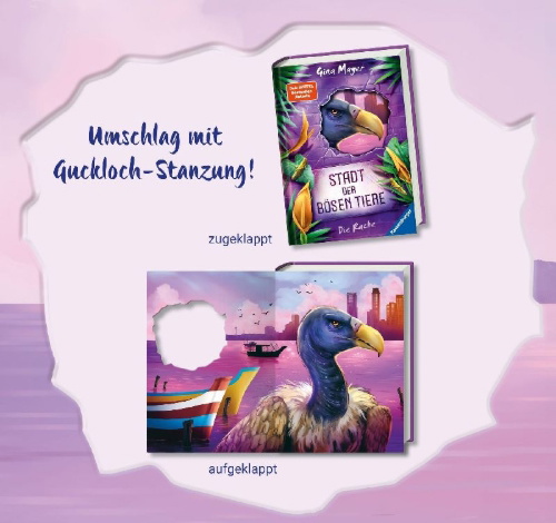 Buchcover und Innenansicht für das Buch: Stadt der bösen Tiere, Band 4 - Die Rache