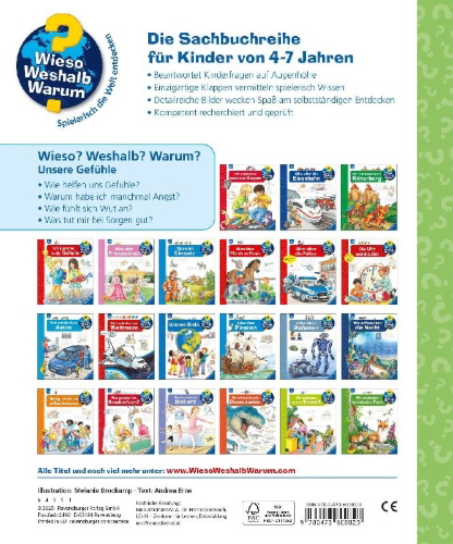 Buchcover und Innenansicht für das Buch: Wieso? Weshalb? Warum? Kernreihe, Band 58 - Unsere Gefühle