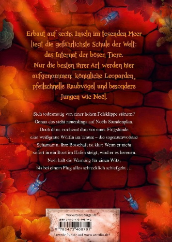 Buchcover und Innenansicht für das Buch: Internat der bösen Tiere, Band 5: Die Schamanin (Bestseller-Tier-Fantasy ab 10 Jahren)