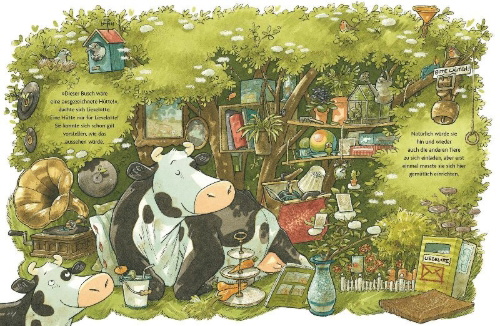 Buchcover und Innenansicht für das Buch: Ein Platz nur für Lieselotte