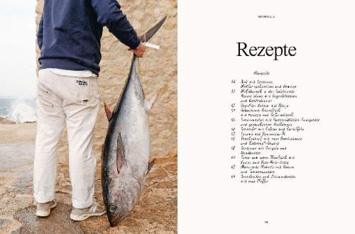 Buchcover und Innenansicht für das Buch: Fish. Cuisiner le poisson de Marseille à Tokyo