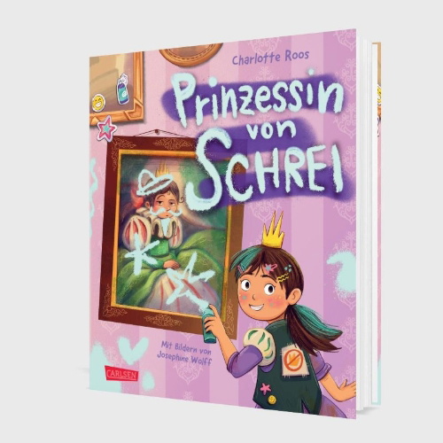 Buchcover und Innenansicht für das Buch: Prinzessin von Schrei