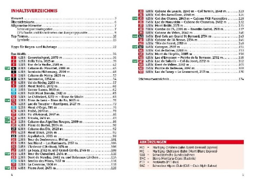 Buchcover und Innenansicht für das Buch: ROTHER Wanderführer Wallis: Unterwallis