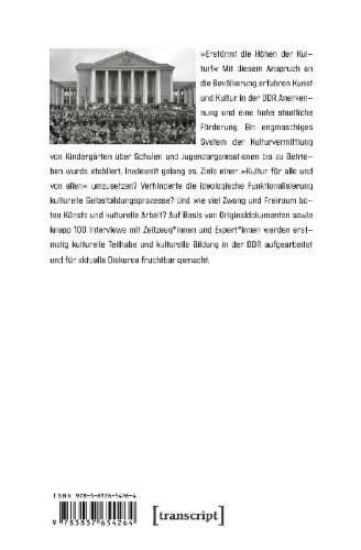 Buchcover und Innenansicht für das Buch: Staatsauftrag: 'Kultur für alle'