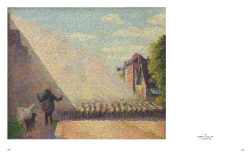 Buchcover und Innenansicht für das Buch: Mit offenem Blick. Der Impressionist Pissarro