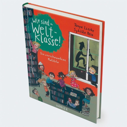 Buchcover und Innenansicht für das Buch: Wir sind (die) Weltklasse - Die verschwundene Matilda
