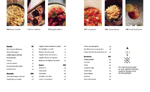 Buchcover und Innenansicht für das Buch: Olivers kleine glutenfreie Grillwelt