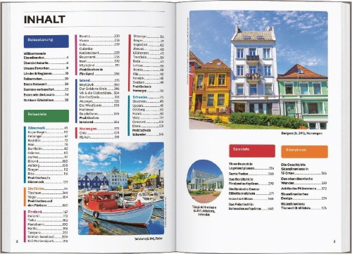 Buchcover und Innenansicht für das Buch: LONELY PLANET Reiseführer Skandinavien
