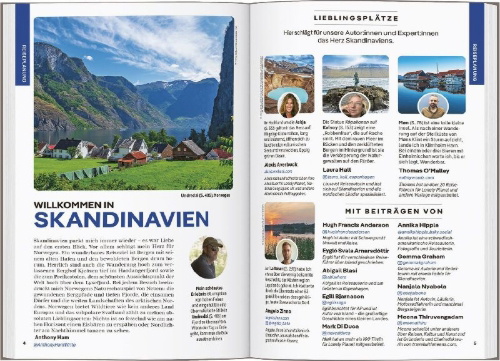 Buchcover und Innenansicht für das Buch: LONELY PLANET Reiseführer Skandinavien
