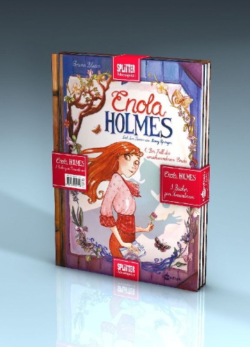 Buchcover und Innenansicht für das Buch: Enola Holmes