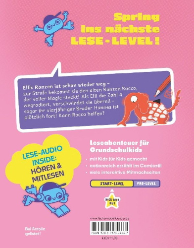 Buchcover und Innenansicht für das Buch: Ranzen Rocco - Magie im Gepäck