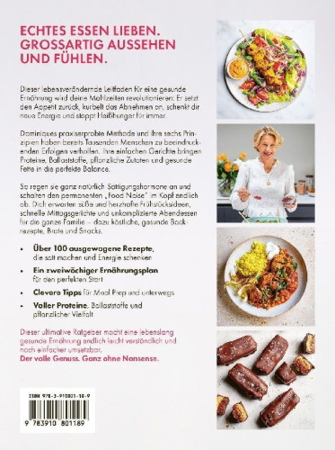 Buchcover und Innenansicht für das Buch: No-Nonsense-Nutrition