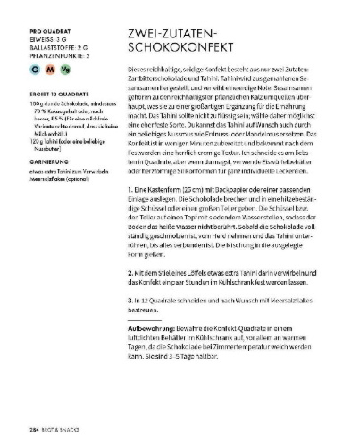 Buchcover und Innenansicht für das Buch: No-Nonsense-Nutrition