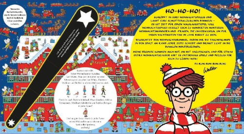 Buchcover und Innenansicht für das Buch: Where is Wally Santa Spotlight Search