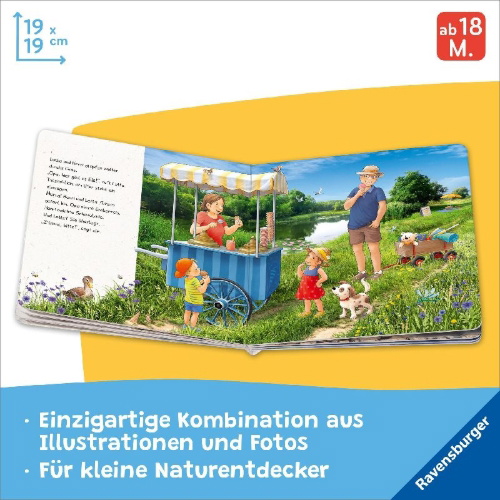 Buchcover und Innenansicht für das Buch: Lotta entdeckt die Welt: Im Sommer