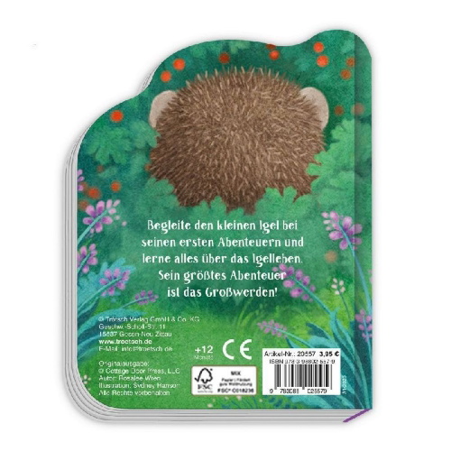 Buchcover und Innenansicht für das Buch: TRÖTSCH - Pappenbuch Der kleine Igel | Ab 1 Jahr