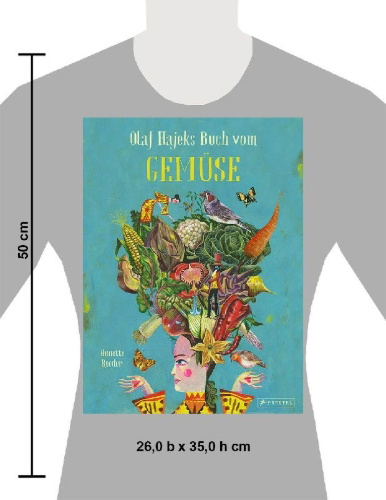 Buchcover und Innenansicht für das Buch: Olaf Hajeks Buch vom Gemüse