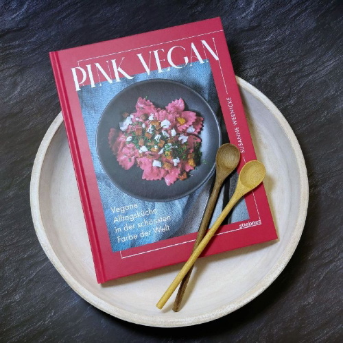Buchcover und Innenansicht für das Buch: Pink vegan