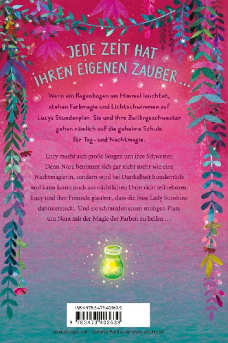 Buchcover und Innenansicht für das Buch: Die Schule für Tag- und Nachtmagie, Band 6 - Eine gefährliche Farbe