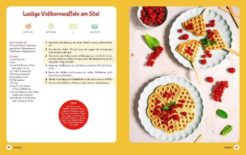 Buchcover und Innenansicht für das Buch: Ich will mitkochen!