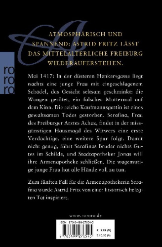 Buchcover und Innenansicht für das Buch: Die Tote in der Henkersgasse