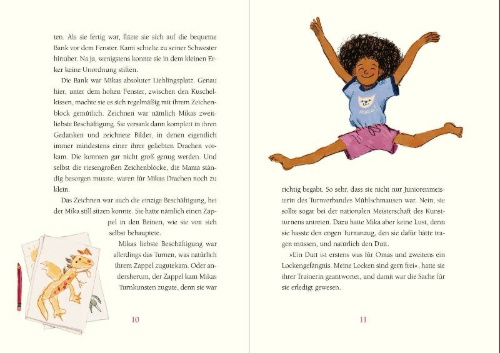Buchcover und Innenansicht für das Buch: Kami & Mika - Die phantastische Reise nach Wolkenhain