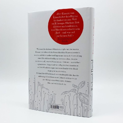 Buchcover und Innenansicht für das Buch: Künstliche Intelligenz und der Sinn des Lebens