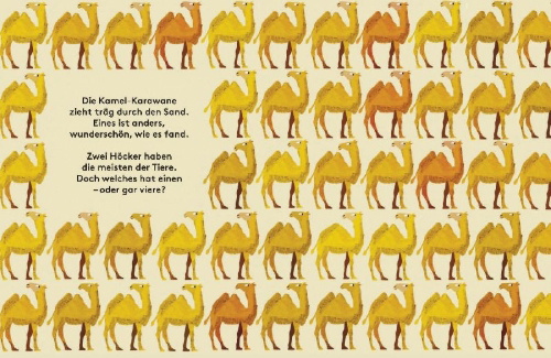 Buchcover und Innenansicht für das Buch: The Odd One Out. A spotting book